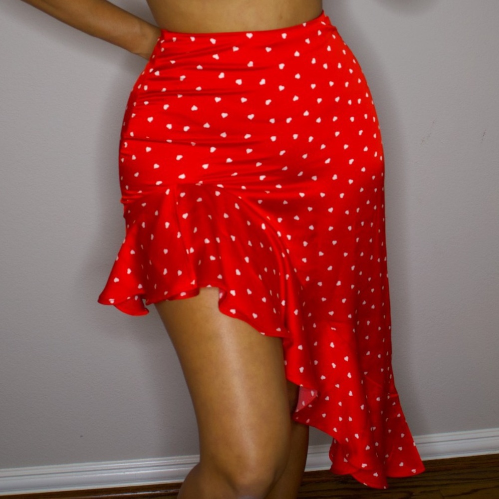 Asymmetrical Heart Skirt